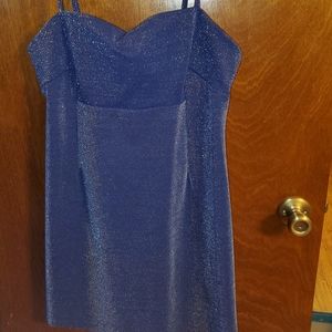 Wild Fable blue sparkle mini dress